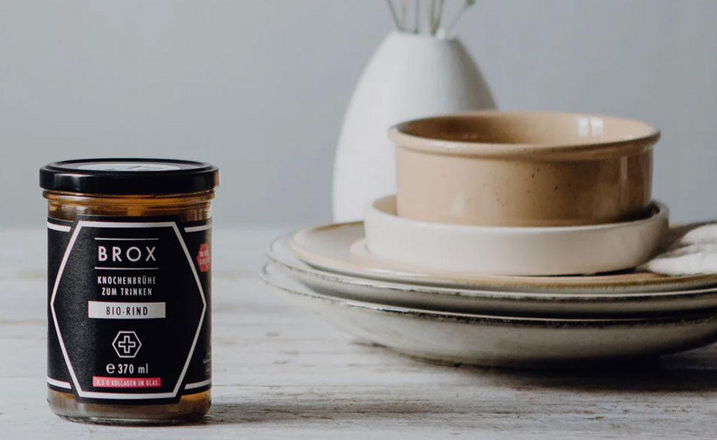 caldo de ossos bio bovino bone brox em frasco