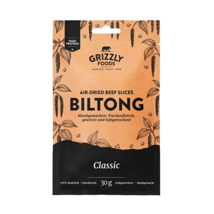 Biltong Tradicional de Bovino 30g – Clássico