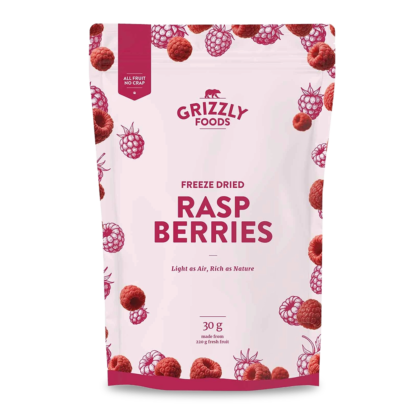 Framboesas Liofilizadas – 100% fruta. Sem Aditivos