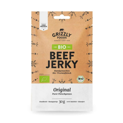 Carne Seca BIO sem aditivos ORIGINAL 30g - Grizzly Foods