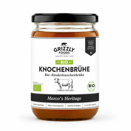 Caldo de Ossos Bio Clássico de Bovino (500ml) - Grizzly Foods