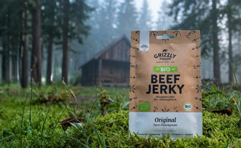 Carne Seca Bio Original Grizzly Foods rica em proteína