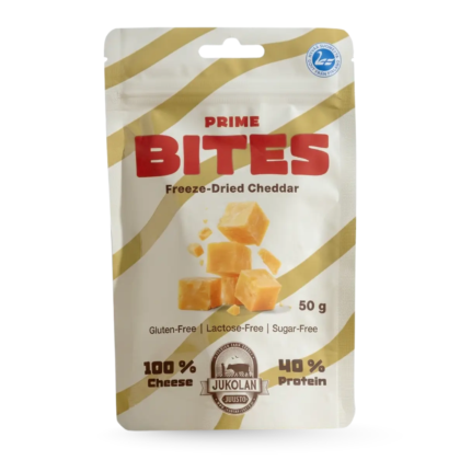 Prime Bites Cheddar Liofilizado 50g - Jukolan Juusto